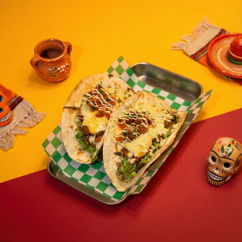 Taco with meat Carne Asada